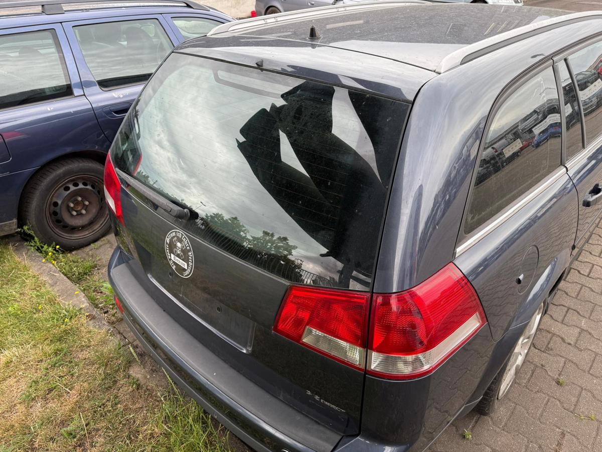 Opel Vectra C original Heckklappe mit Scheibe Z168 Metroblau Caravan Rohbau BJ06
